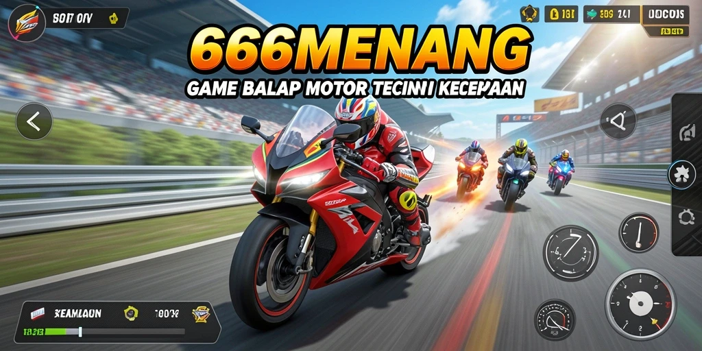 Gameplay seru balap motor di 666MENANG dengan grafis menakjubkan.