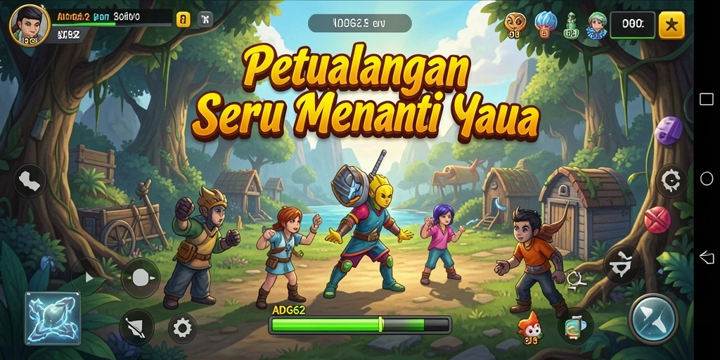 Gameplay seru ADG62 dengan grafik menawan dan tantangan menarik.