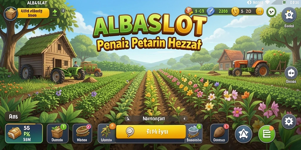 Screenshot menunjukkan gameplay seru petani bekerja di ladangnya.