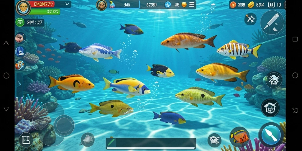 Gameplay seru EMON77 menembak ikan dengan grafis menarik.