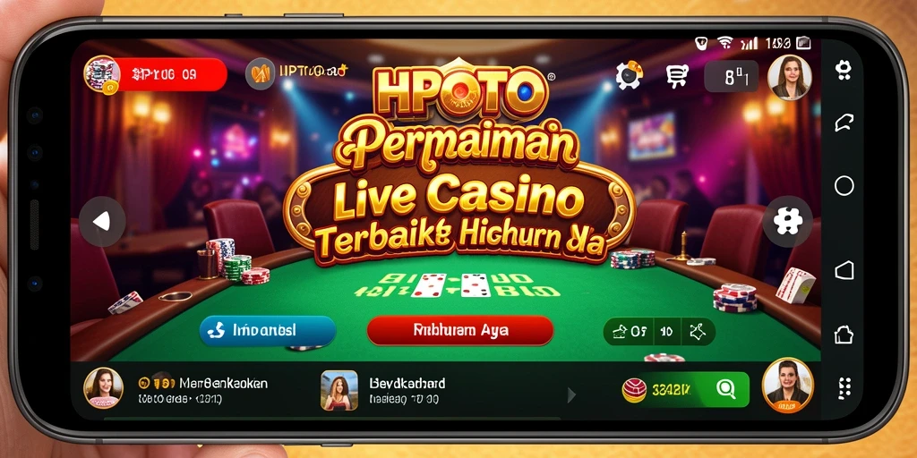 Gameplay Live Casino HPTOTO yang mendebarkan dan interaktif.