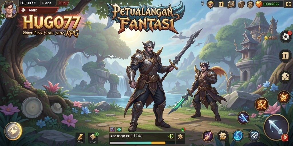 Tangkapan layar gameplay HUGO77 menunjukkan aksi pertempuran yang mendebarkan.