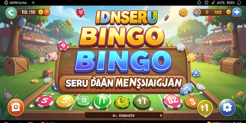 Tampilan gameplay seru di aplikasi IDNSERU dengan tema bingo.