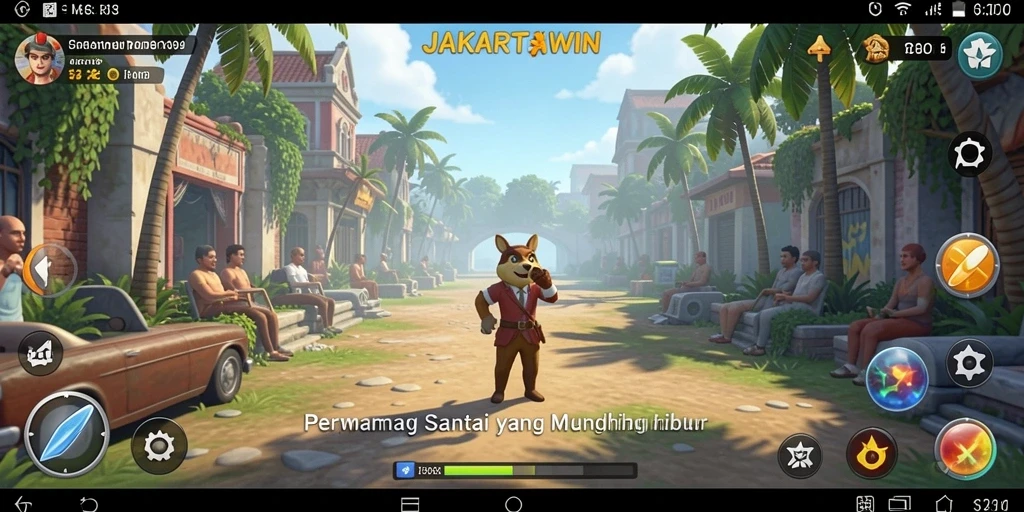 Tampilan gameplay JAKARTAWIN yang seru dan menghibur.