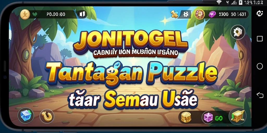 Screenshot gameplay JONITOGEL yang menampilkan tantangan Puzzle yang seru.