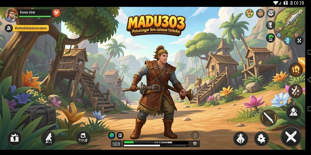 Gameplay MADU303 menampilkan eksplorasi dunia yang luas dan beragam.