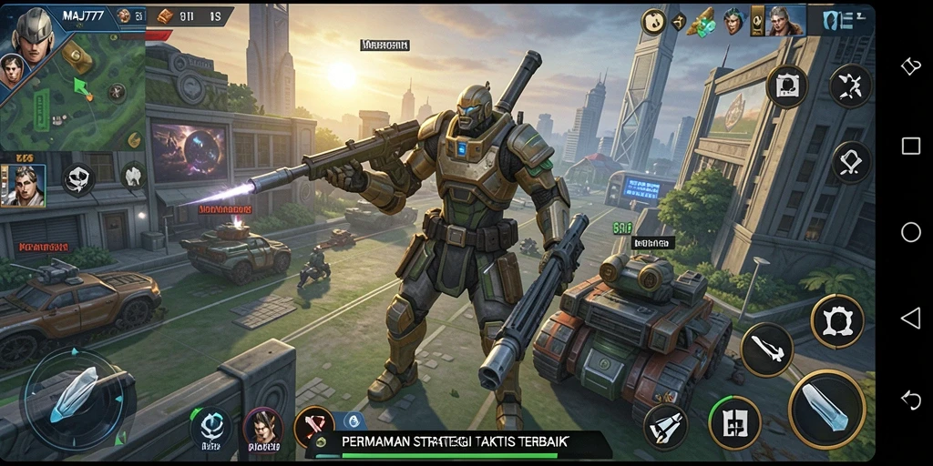 Screenshot gameplay MAJ777 menampilkan strategi dan kolaborasi antar pemain.