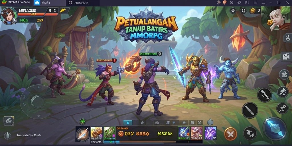 Tampilan gameplay seru di MEGA288 dengan aksi pertarungan epik.