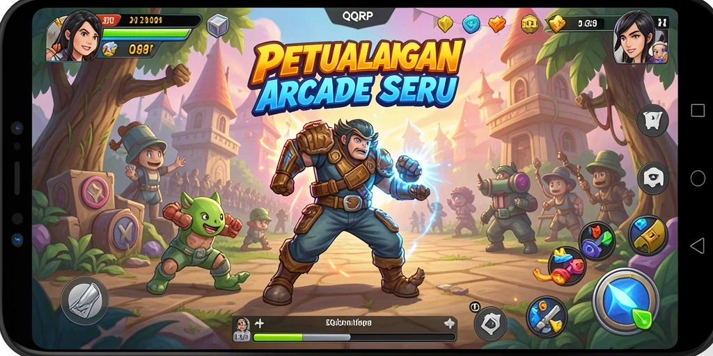 Tampilan gameplay seru dari QQRP dengan aksi mendebarkan.