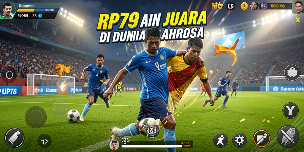 Tampilan gameplay RP79 yang mendebarkan dengan aksi olahraga yang seru.