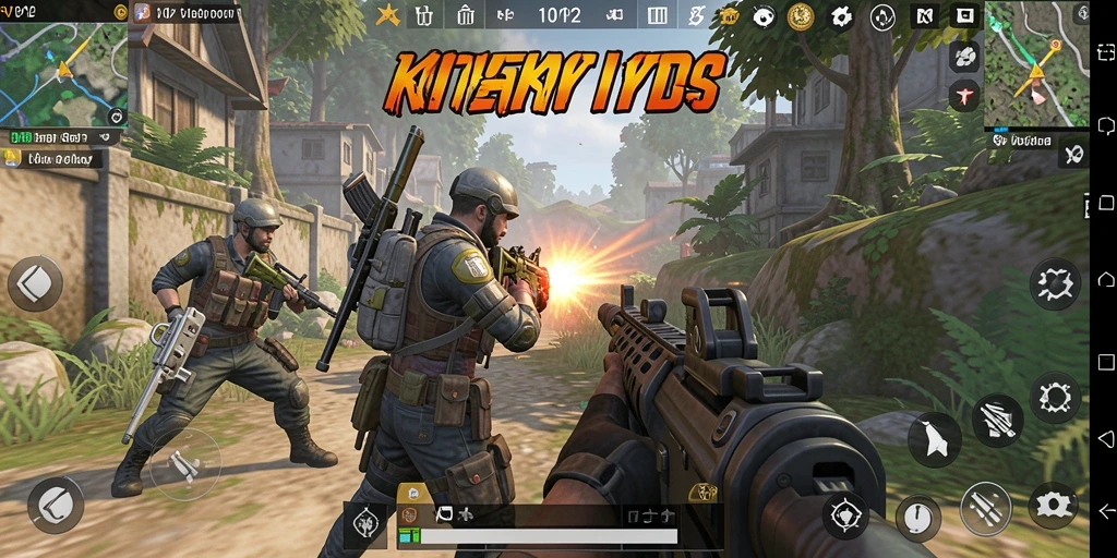 Screenshot menampilkan aksi seru dalam gameplay TPS RPVIP2.