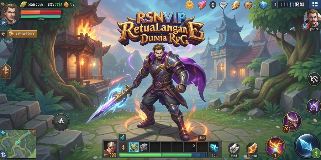 Tangkapan layar menampilkan aksi pertempuran seru di dunia RSNVIP.