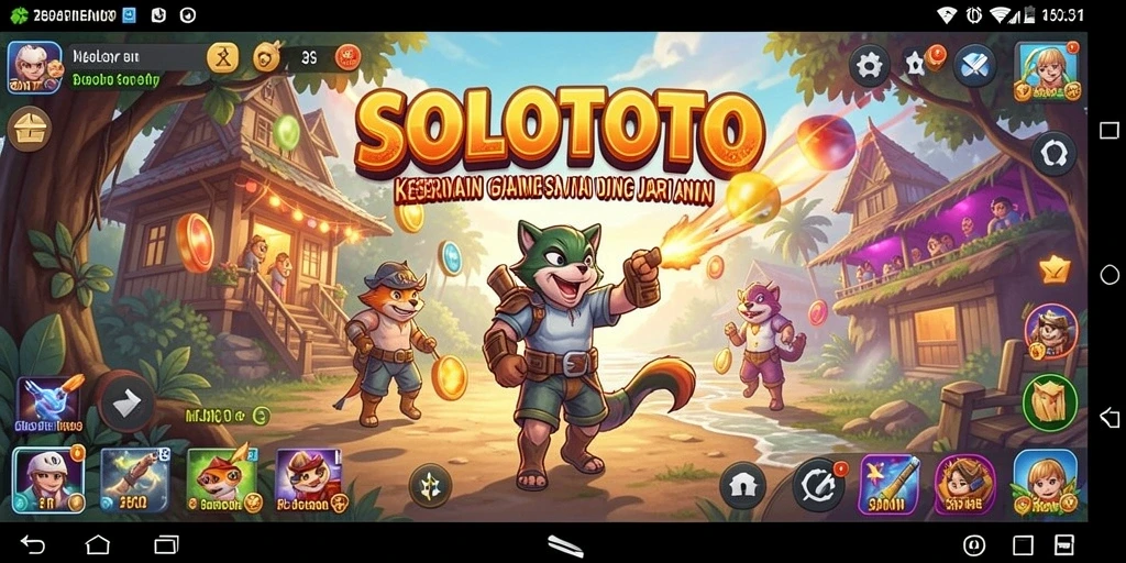 Tangkapan layar utama SOLOTOTO menampilkan keseruan gameplay Casual.