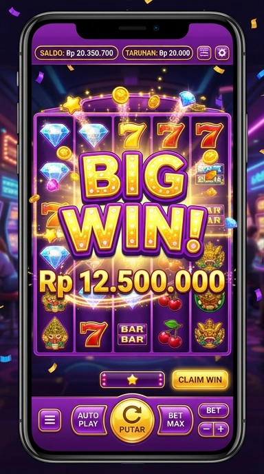 Tampilan aplikasi bigwin yang menarik dan sederhana.